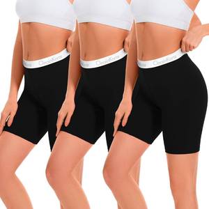 lot 18290 image: Cotton Boy Shorts Underwear for Women High Waisted Panties 3 Pack (small) - Retail $20