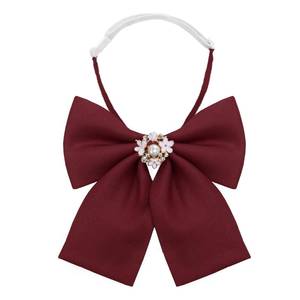 lot 18308 image: Bow Tie for Women, Pre-tied Womens Bowtie with Pearl Adjustable - Retail $10