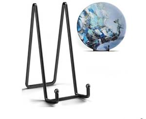 lot 18321 image: 8Inch Heavy Duty Plate Stand 2 Pack Metal Display Easel - Retail $14