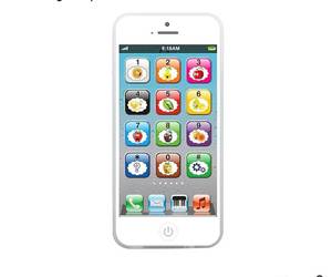 lot 18344 image: Toy Learning Play Cell Phone with 8 Functions and Dazzling Lights Interactive Toy - Retail $12