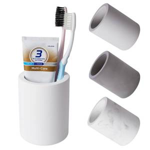 lot 18365 image: Drying Stone Toothbrush Holder, Diatomite Toothbrush Holders for Bathroom Counter, Quick Drying Electric Toothbrush and Toothpaste Holder Bathroom Organizer, White - Retail $9