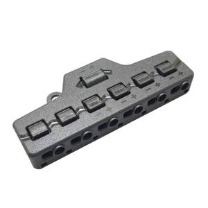 lot 18384 image: Low Voltages Wire Splitter 1 Input 6 Output LED Lighting Wire Connector Block for LED Strips Lighting Distribution Block - Retail $9