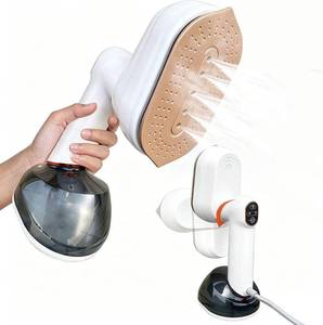 2-in-1 Travel Steamer & Iron for Clothes, 1200W Handheld Garment Steamer with 7.8oz No-Leak Tank, 20S Fast Heat-up, Compact Wrinkle Remover for Business Trips, Vacations & Home Dorms - Retail: $60