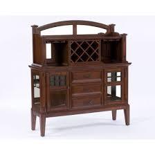 lot 59943 image: Broyhill Vantana Server Base and Hutch Wood Dining Room Hutch Cabinet with Wine Rack 4985-513 & 4985-514 - Retail- $2299.99