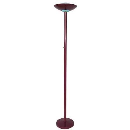 lot 63048 image: Vintage burgundy torchiere floor lamp