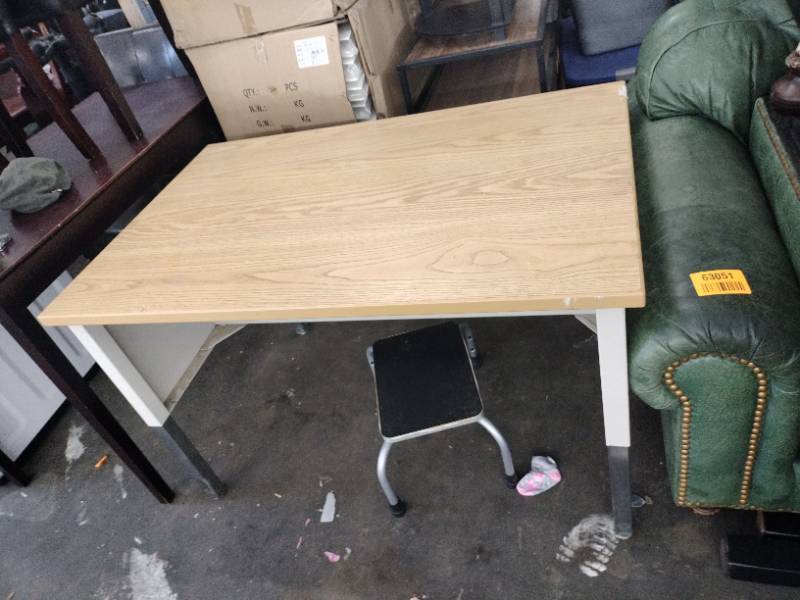 lot 63053 image: Wood Laminate Top Medal Work Desk