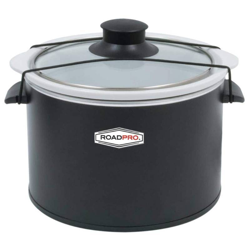lot 61048 image: Roadpro 12-Volt 1.5 Quart Slow Cooker Black