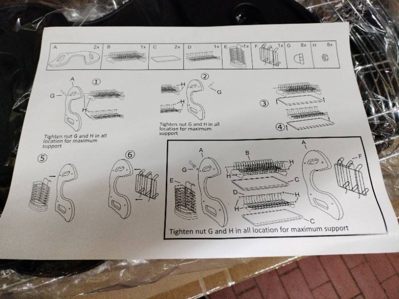 lot 61049 image: 2 Tier Dish Drying Rack