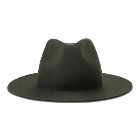 lot 63220 image: TimeTru olive green felt fedora