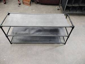 lot 20957 image: lightweight 3-Tier Fabric Shoe Rack
