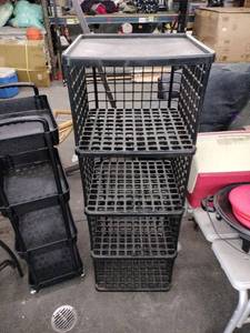 lot 20960 image: Yaffa Blocks modular plastic grid storage tower