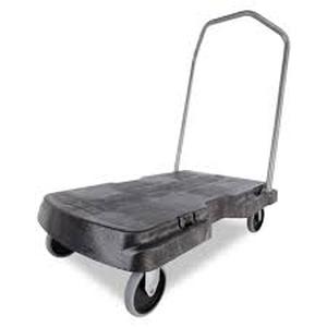 lot 20991 image: Rubbermaid Commercial Triple Trolley Folding Platform TruckDolly
