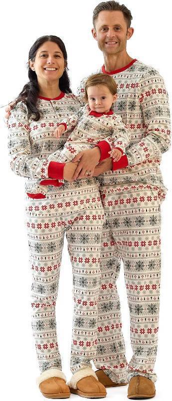 lot 1417 image: Butterblu Family Jammies Matching Holiday Pajama Sets with Pockets NB