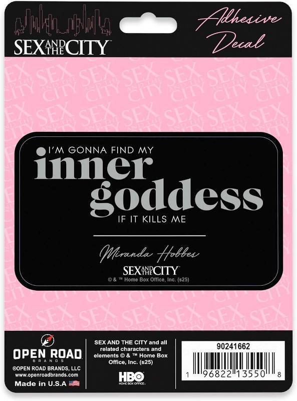 lot 1678 image: Sex and The City Inner Goddess Quote Adhesive Vinyl Decal  MirrorNotebook