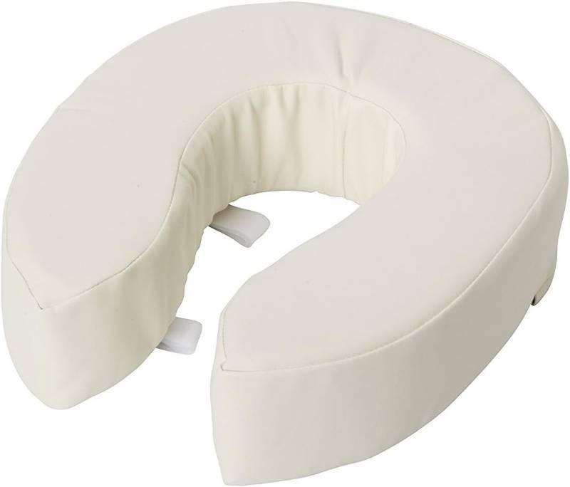 lot 12316 image: Briggs Healthcare Vinyl Cushion Toilet Seat, 4