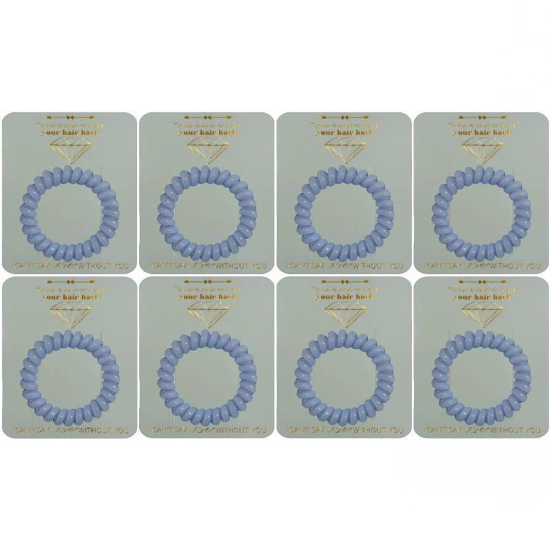 lot 12579 image: Bridesmaid Proposal Gifts 8 Spiral Hair Ties with Proposal Card, Creaseless