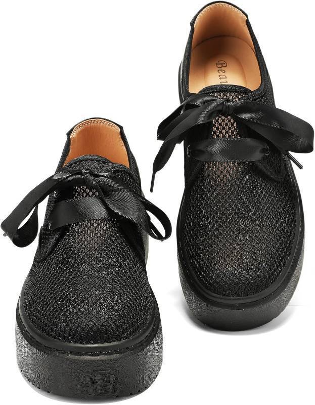 lot 12979 image: BEAUSEEN Womens Breathable Mesh Loafers - Slip-On Driving Shoes 7