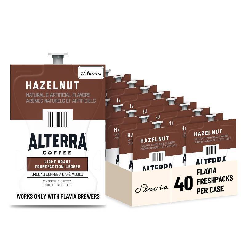 lot 13319 image: Flavia Alterra Hazelnut Coffee Freshpacks   Light Roast, Case of 40