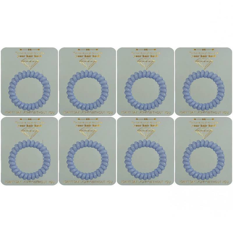 lot 20271 image: Bridesmaid Proposal Gifts 8 Spiral Hair Ties with Proposal Card, Creaseless