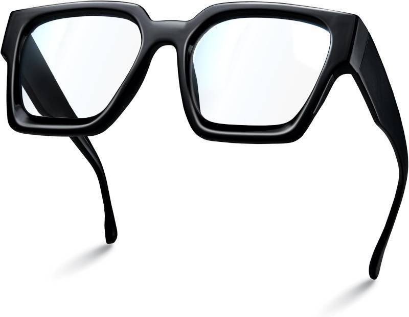 lot 20748 image: livho Oversized Eyewear Frame for Women and Men - Rectangle Computer Glasses