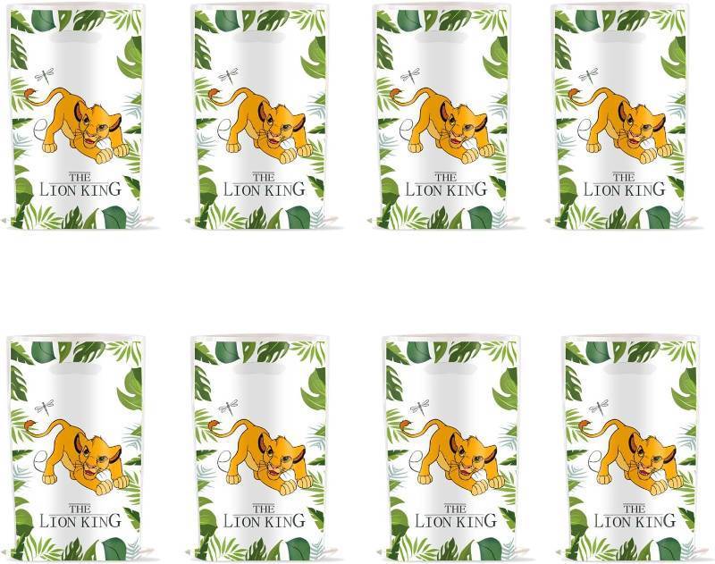 lot 2464 image: 30PCS Lion Jungle Safari Party Bags Wild One Gift Bags, Plastic Party Favors