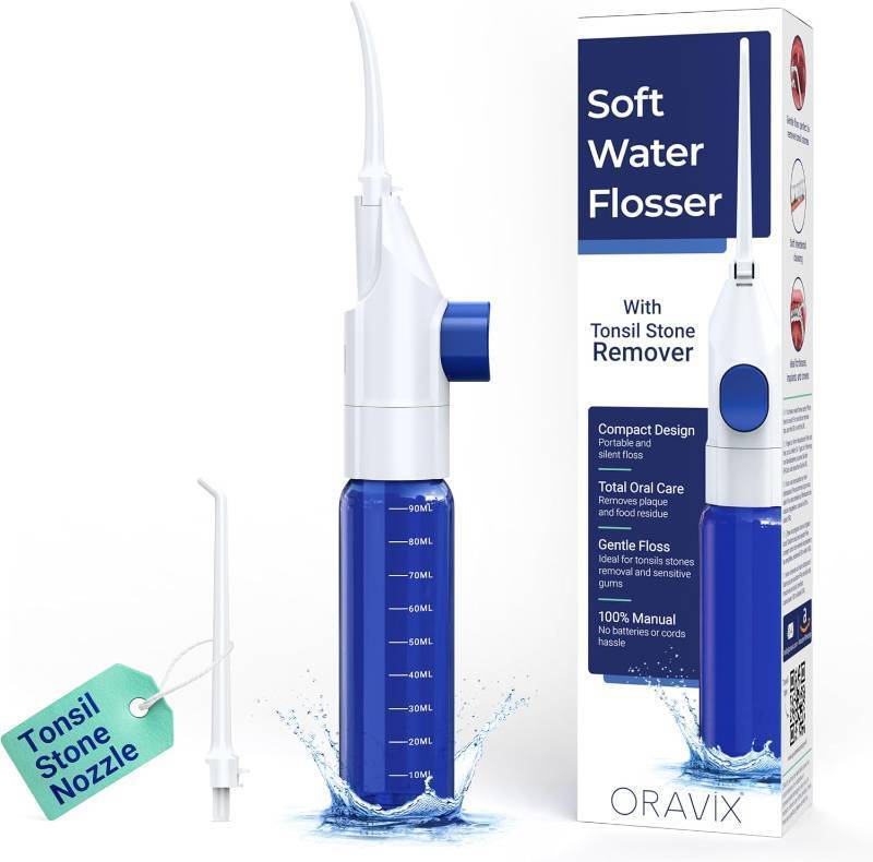 lot 2556 image: Oravix Water Flosser, Tonsil Stone Remover, Irrigator for Sensitive Teeth