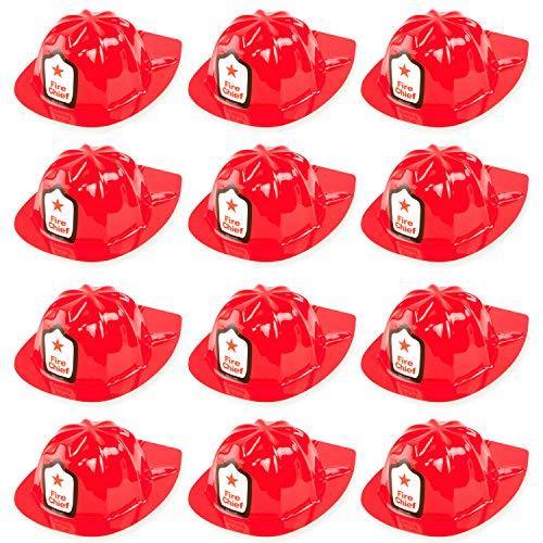 lot 2757 image: Super Z Outlet 12 Pack Firefighter Childrens Helmet Party Supplies
