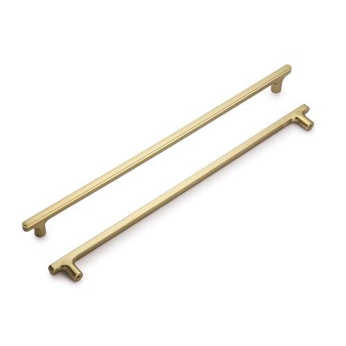 lot 2971 image: Lardmon 2 Pack Champagne Bronze Modern Cabinet Pulls, 14in Total