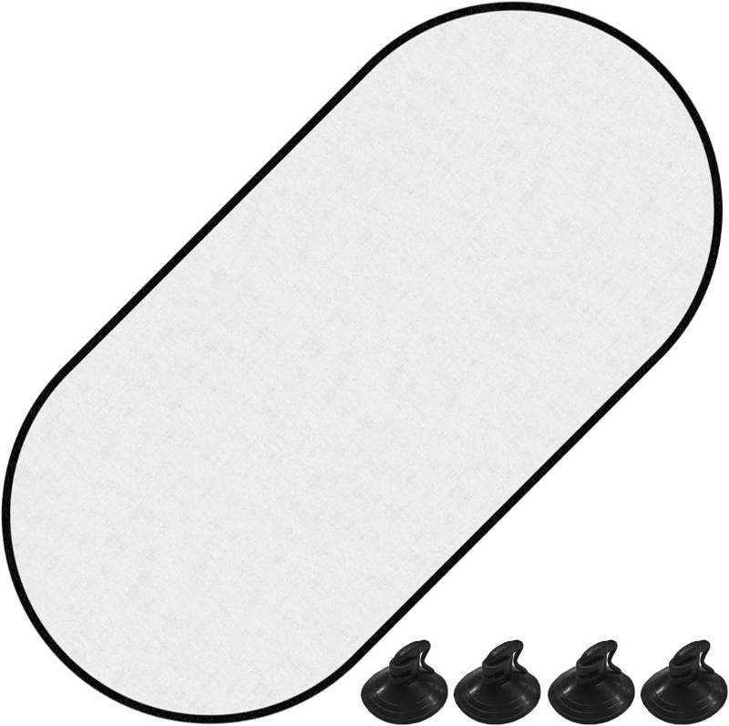 lot 3040 image: Craedli 38.97 x 19.68 Inch Rear Window Sunshade with Suction Cup, UV Shield