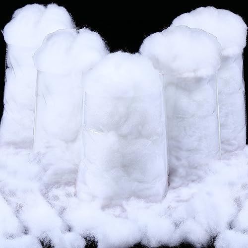 lot 3098 image: Shappy 35.27 Oz Fake Clouds Christmas Snow White Cotton Fiber Fluffy Indoor