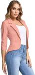 Hybrid & Company Women's High-Low Jacket with Open Front, Tailored Fit 2X
