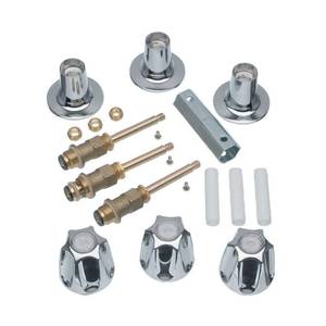 lot 5470 image: Danco 9D00039619 Chrome TubShower 3-Handle Remodeling Kit for Price Pfister Verve - Retail $87