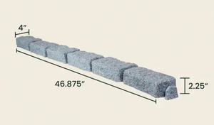 lot 5472 image: PVC Faux Stone Landscape Edging, Garden Edging Border for Lawn, Pathways & Yards - Retail $0
