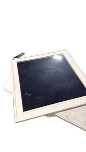 lot 5480 image: White Frame Mirror with Molded Border - Retail $0