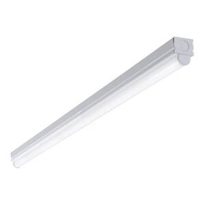lot 5496 image: Metalux 4 ft. 1-Light Linear White Integrated LED Ceiling Strip Light with 2100 Lumens  4000K - Retail $69