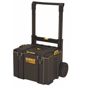 lot 5509 image: DEWALT Rolling Tool Box ToughSystem 2.0 - Rolling  Plastic - 1 Pack  19.6 In. (Missing yellow clamp on left side) - Retail $195