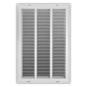 lot 5510 image: 16 in. x 25 in. Steel Return Air Filter Grille in White - Retail $54
