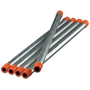 lot 5519 image: Southland 34 In. x 60 In. Carbon Steel Threaded Galvanized Pipe (2pieces) - Retail $106
