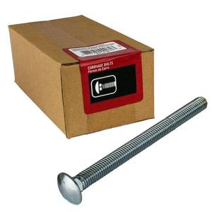 lot 5550 image: 12 in.-13 x 4-12 in. Zinc Plated Carriage Bolt (20-Pack) - Retail $34