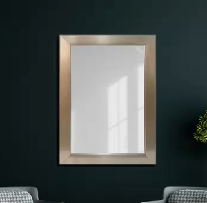 lot 5554 image: Glacier Bay 24 in. Brushed Nickel Mirror - Retail $0