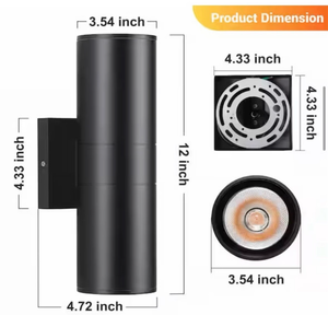 lot 5569 image: Aluminum 12- Watt Equivalent IntegratedLED Black 8 pack  - Retail $0