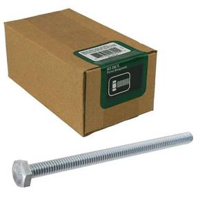 lot 5583 image: 14 in.-20 x 4 in. Zinc Plated Hex Bolt (50-Pack) - Retail $24