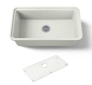 Ceramic undermount kitchen sink 24x18 - Retail: $0