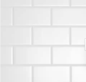 lot 5661 image: Restore Bright White 3 in. x 6 in. Glossy Ceramic Subway Wall Tile (1 case, approx 100) - Retail $0