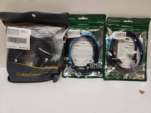 lot 28 image: CableCreations 5-Pack Mini SAS 36Pin to 4 SATA 7Pin Cable 1m CS0002-5