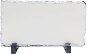 lot 78257 image: MR.R Sublimation Blanks 6.3x11.9 inch Rectangular Rock Slate Photo Plaque Picture Frame Glossy Surface Customized Photo Frame Novelty For Wedding,Birthday(16x30cm)