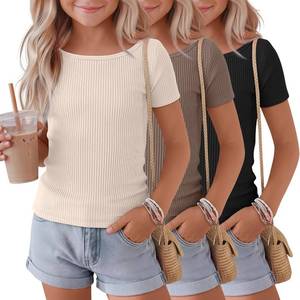 lot 78271 image: 3 Pack Girls Cotton T Shirts 5-6 YEARS