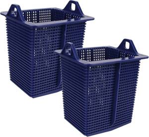 lot 78321 image: 2pcs SPX1600M Pool Pump Basket Blue Compatible with Hayward Super