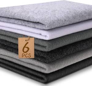 lot 78340 image: XSEINO 6 Rolls 12x35 Large Felt Sheets(5.8Yds Total), 1.4mm Thick Nonwoven Fabric for Sewing, 6 Earth Tone Colors, Bulk DIY Craft Supplies for Bags, Garland, Decor