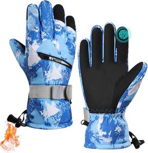 lot 78347 image: Winter Gloves, Waterproof Thermal Touchscreen Ski Glove, Suit for Ski, Cycling, Hiking, Driving, Typing, Freezer Work